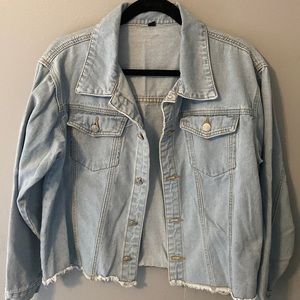 Light wash denim jacket